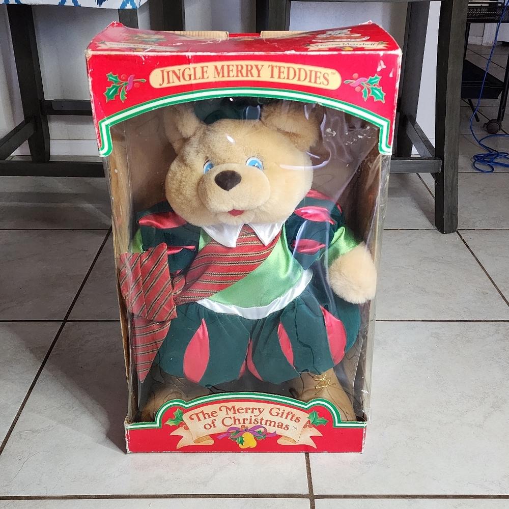 Vintage 1990s Care Bears Brand Special Edition Christmas Bear